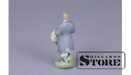 Статуэтка , Латышская мини парочка , фарфор,Рига, Рижская фарфоровая фабрика, 50-е годы , 6,5 см