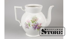 Кофейник, фарфор, Рига, фабрика имени Ессена, 30-е годы, брак  , 19,5 cm , CSA262