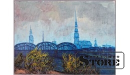 Живопись, Вид на Ригу с Закюсалы, 35x48.5cm CSA1049