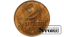 Latvia 2 Santimi 1932