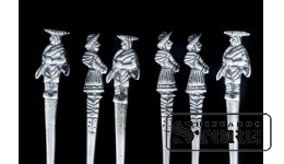 Вилки для лимонов , серебро, 925 проба, 30г. CSA455