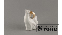 Статуэтка, Козлик , фарфор, Рига , Рижская фарфоровая фабрика, 80-е годы , 7 см