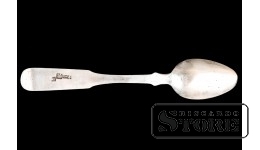 Чайная ложка, серебро, 84 проба, Российская Империя, 1848 год