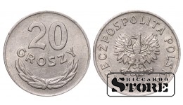 Польша, 20 гроши, 1949. год, аллюминий