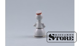 СТАТУЭТКА, ДЕВОЧКА ИЗ АНСАМБЛЯ с барабаном, ФАРФОР, РИГА, РИЖСКАЯ ФАРФОРОВАЯ ФАБРИКА, АВТОР МОДЕЛИ - ЛЕВОН АГАДЖАНЯН, 60-Е ГОДЫ , 6.1 СМ