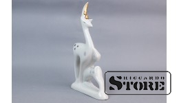 Статуэтка Серна, фарфор, Рига, Рижский фарфоровый завод, автор Левон Агаджанян, 1968 год