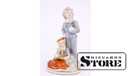 СТАТУЭТКА, Лиго, ФАРФОР, РИГА, РИЖСКАЯ ФАРФОРОВАЯ ФАБРИКА, АВТОР МОДЕЛИ - Илга Ванага, 60-Е ГОДЫ ,13.5 см, 1-ЫЙ СОРТ