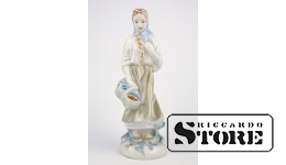 Статуэтка, Байбиня, фарфор, Рига, Рижская фарфоровая фабрика, автор модели - Римма Панцеховская, 1954 г., 21.5 см ,1-ЫЙ СОРТ