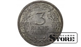 Vācija, 3 reihsmarkas, 1931. gads, A (Berlīne), sudrabs, NGC MS 62