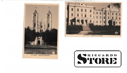 2 Старинных открытки "Церьковь, Гимназия. Латгалия, Аглона" 1940.год CSA558