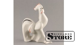 Статуэтка, Петух, фарфор, Рига ,Рижская фарфоровая фабрика, 60-е годы, 15cм
