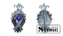 Знак,  4-ая перепись населения , Серебро 875 , эмаль , 1930-Е годы