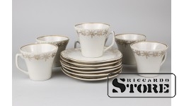 Кофейные пары Стелла, фарфор, Рига, Рижский фарфоровый завод, автор формы Беатрисе Карклиня, 60-е годы CSA251
