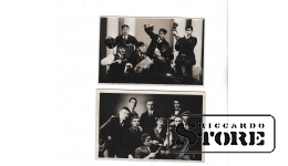 Старинная открытка, латышские музыканты, начало 20 века.