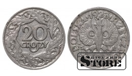 Польша, 20 грошей, 1923. год, цинк