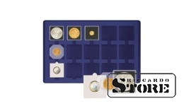 Liels numismātikas koferis ar 8 ieliktņiem, paredzēts 120 monētu ietvariem 50x50 mm izmērā.
