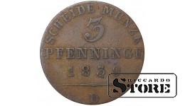 Germany 3 Pfenninge 1839
