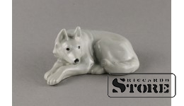 Figūriņa , Suns , porcelāns, Rīga, Rīgas procelāna fabrika, 1950-tie gadi , 5,5 cm