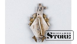 Знак , 4-я перепись населения , Эмаль , Серебро , 875 Проба , 1930-е годы