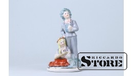 СТАТУЭТКА, Лиго, ФАРФОР, РИГА, РИЖСКАЯ ФАРФОРОВАЯ ФАБРИКА, АВТОР МОДЕЛИ - Илга Ванага, 60-Е ГОДЫ ,13.5 см