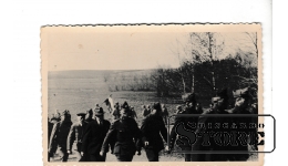Старинная открытка "Латвийские солдаты" CSA570