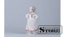 Статуэтка, Танцоры, фарфор, Рига ,Рижская фарфоровая фабрика, 50-е годы, 13см