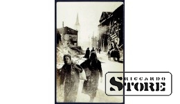 Старинная открытка времён Ульманиса На улицах Валки