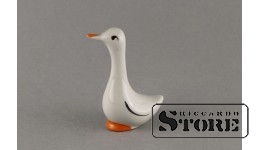 Статуэтка, Уточка, фарфор, Рига , Рижская фарфоровая фабрика, 70-е годы , 7,5 см.