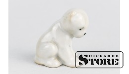 Статуэтка львёнок, Рига, Рижский фарфоровый завод, 50е годы CSA832