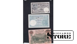set of 3 banknotes 1910, 1940