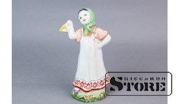 Статуэтка Юная плясунья, фарфор, Ленинград, ЛФЗ, автор Г.Столбова, 1950е годы