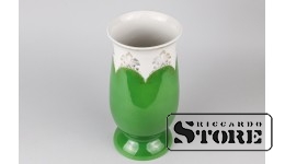 Ваза, фарфор, Рига, Рижский фарфоровый завод, 50-е годы, третий сорт , 20 cm ,  CSA243
