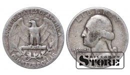 США, 1/4 доллара, 1942. год, серебро