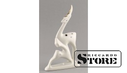 Cтатуэтка , Олени, фарфор,Рига, Рижская фарфоровая фабрика, 50-е годы , 20см