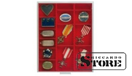 Collectible box in STANDART modification with 3 compartments and option to divide into smaller cells sized 65x280x29 mm