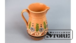 Кувшин, глина, ручная роспись, Рига, 80е годы 20го века, 21.5 cm,CSA943