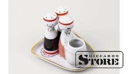 Фарфор , Набор для специй , Рига, Рижская фарфоровая фабрика, 9 см