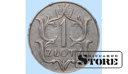 Польша, 1 злотый, 1929. год, Никель