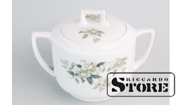 Сахарница, фарфор, Рига, фабрика М.С. Кузнецова, 20е годы 20го века