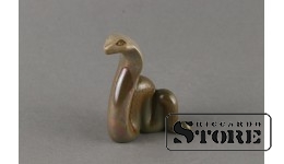 Статуэтка, Змея , фарфор, Рига , Рижская фарфоровая фабрика, 6.2 см