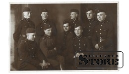 Старинная открытка "Солдатская картина. Елгава. 1929 г."