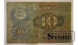 Банкнота, 10 крон, 1937, Эстония