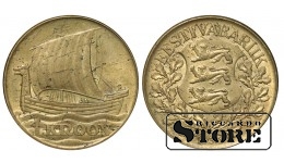 Эстония, 1 крона, 1934. год, Алюминиевая бронза