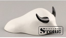 Statuette, Bull, Art Deco, Riga, Riga Porcelain Factory, 1960s, 7 cm