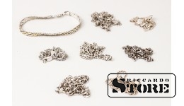 Серебряные цепочки, 8 шт. 81 g