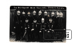 Old Vintage Postcard Rare Latvia Baltic "firefighters" 1924 year