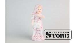 Статуэтка девочка, фарфор, Дулёво, фабрика Кузнецова, конец 19 века