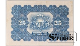 Latvia 25 latu 1928 VF+ B351199