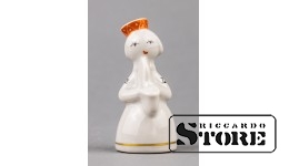 Статуэтка, Девочка из ансамбля с саксофоном, фарфор, Рига, Рижская фарфоровая фабрика, автор модели - Левон Агаджанян, 60-е годы , 6.5 см
