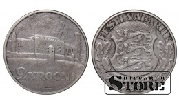 Эстония, 2 кроны, 1930. год, Серебро